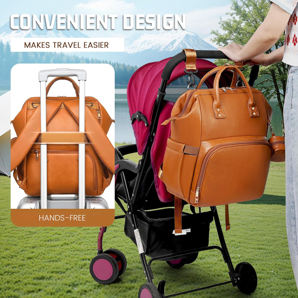 ROSEGIN vegan leather material highlights durability and easy cleaning.