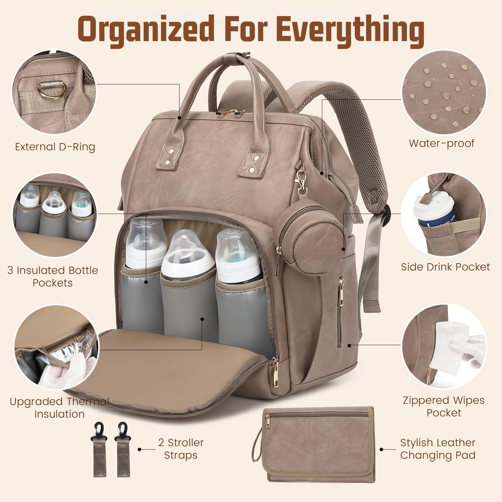 ROSEGIN insulated bottle holders keep drinks ready on the go