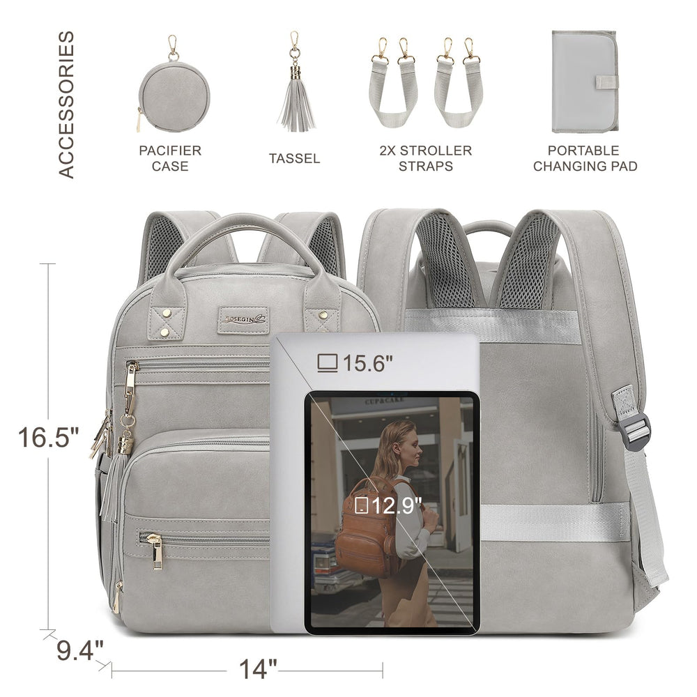 ROSEGIN insulated bottle pockets help feeds stay warm or cool when out