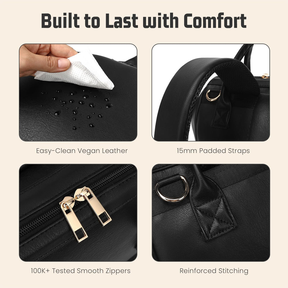ROSEGIN ergonomic design and breathable straps keep carrying comfortable all day.