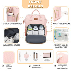ROSEGIN wet/dry pocket keeps damp items separate during outings.