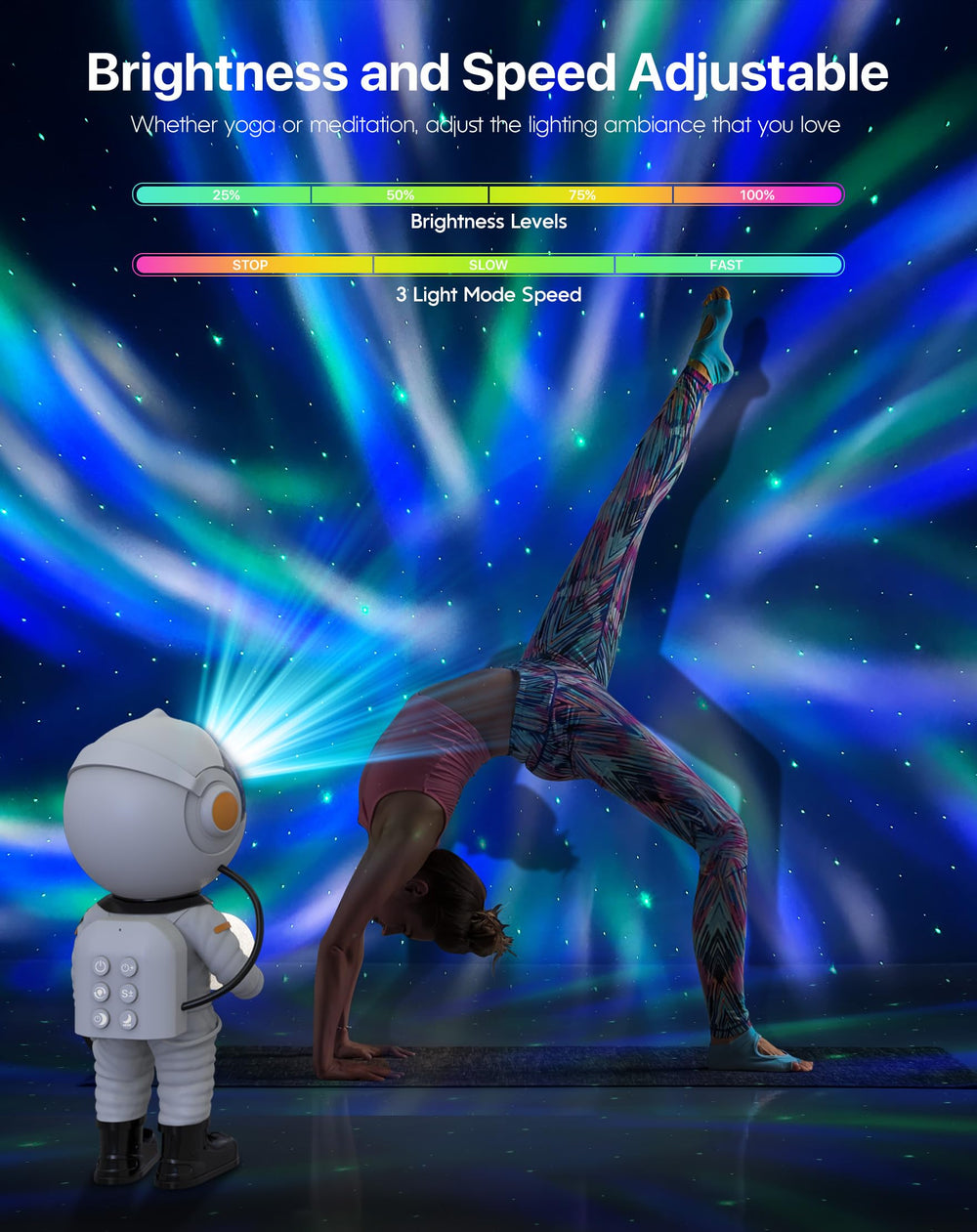 Rossetta astronaut galaxy projector offers 29 lighting effects