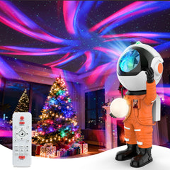 Rossetta Astronaut Galaxy Projector ceiling projection creates immersive space ambiance for bedrooms.