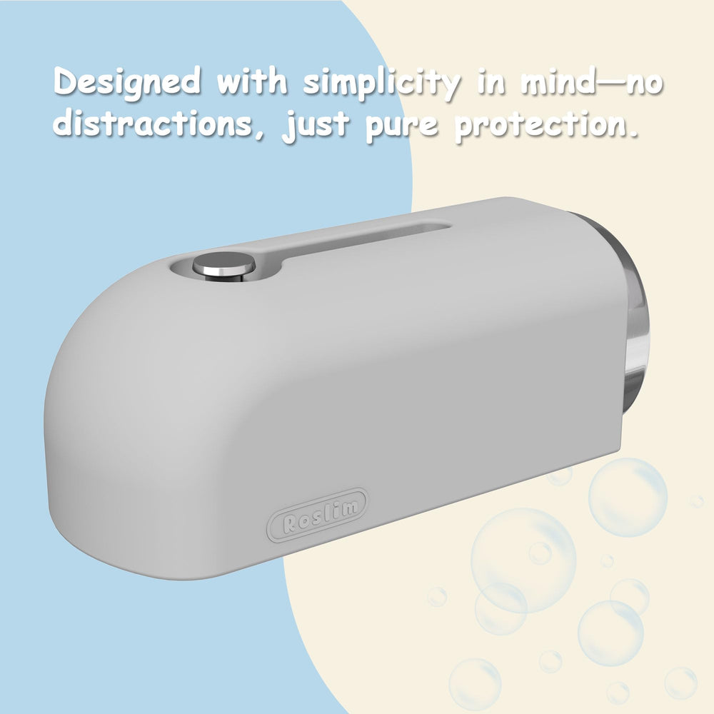 Roslim durable silicone design shown for easy cleaning after bath