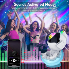 Rossetta Astronaut Galaxy Projector remote control enabling easy lighting