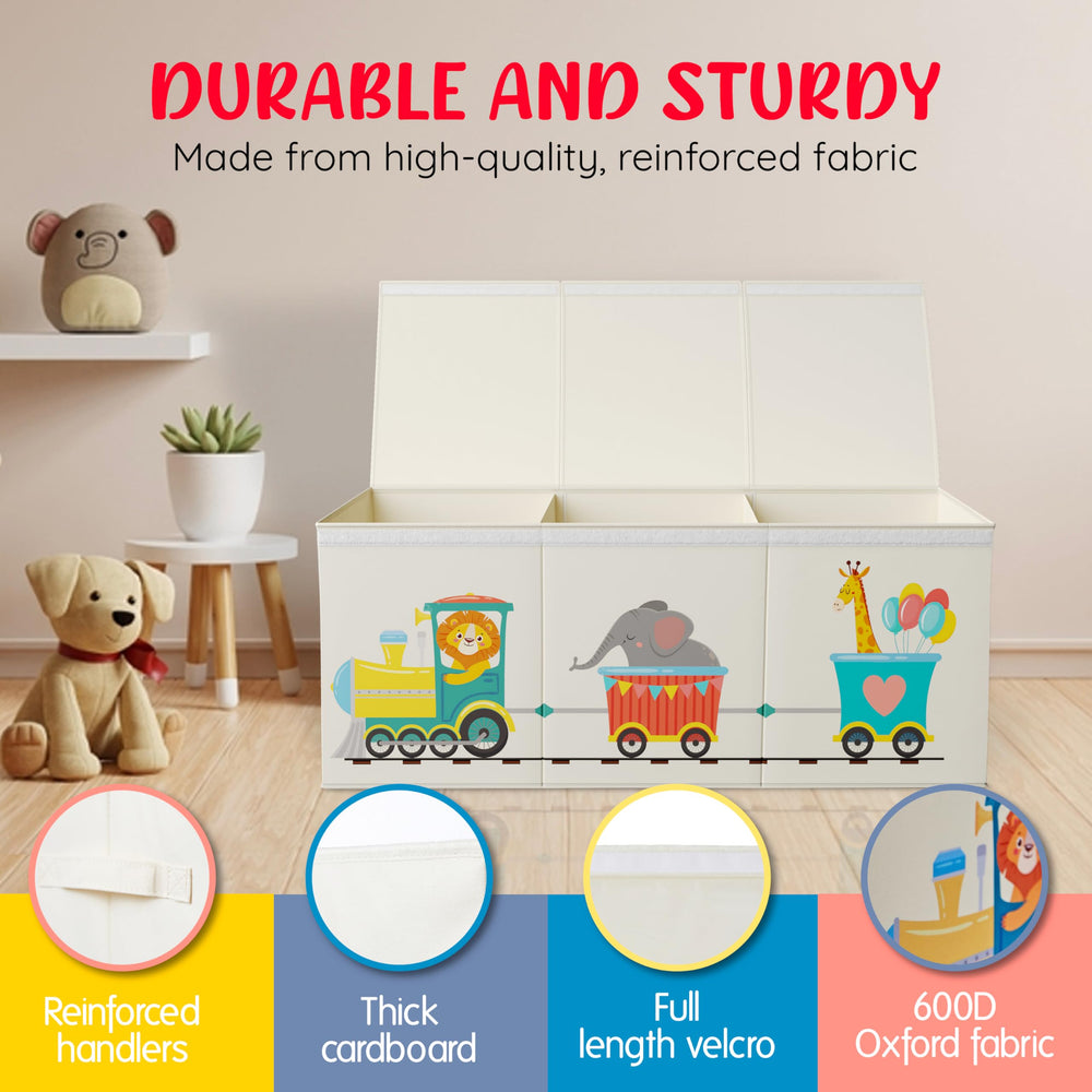 Rossoff collapsible organizer features 3 lids and 2 dividers for flexible setup