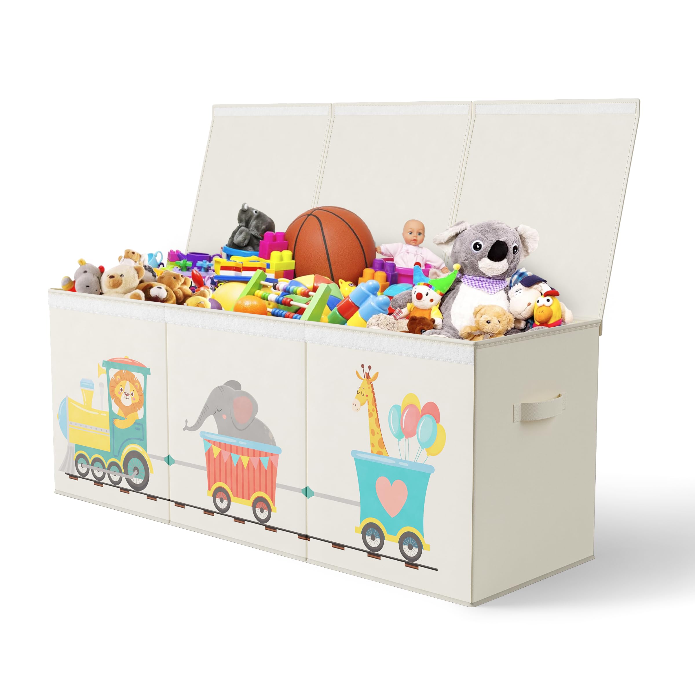 Rossoff extra large collapsible toy storage with lids offers roomy clutter control for playrooms