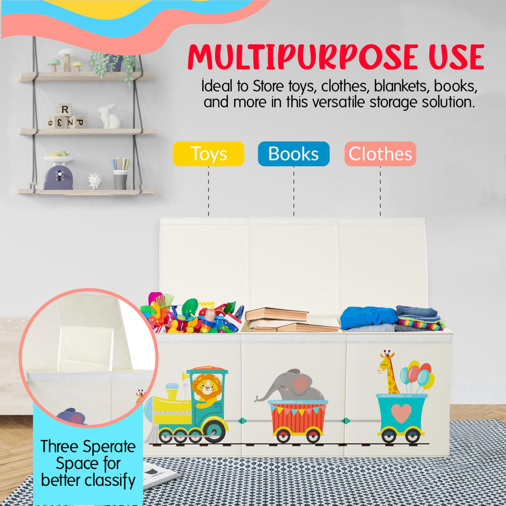 Rossoff large 150L capacity is great for toys, books, and blankets