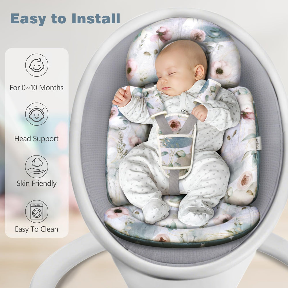 RosyLCG Upgraded Infant Car Seat Insert preemie-to-10mo compatibility supports newborns