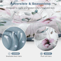 RosyLCG Upgraded Infant Car Seat Insert reversible-design keeps baby comfy in any season