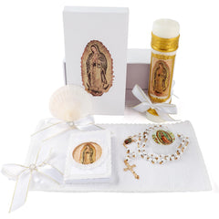 Rotel Baptism Candle white candle for purity during the ceremony.