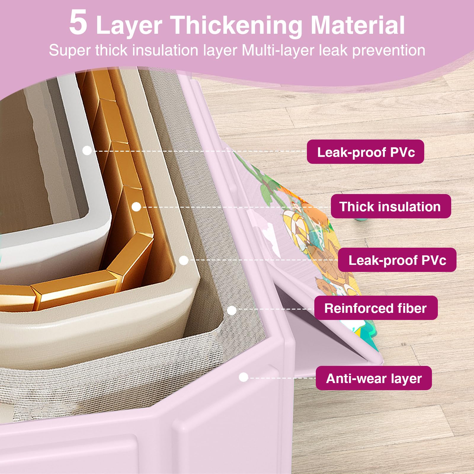 ROUSKY bath tub 29-5 inches length provides ample space for infants.