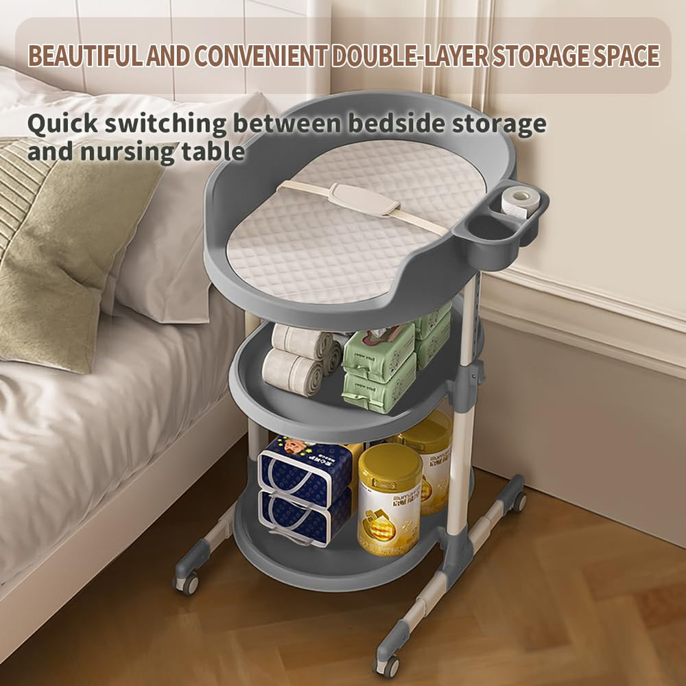 ROUTTOON right box with wipes and water for convenient one handed changes.
