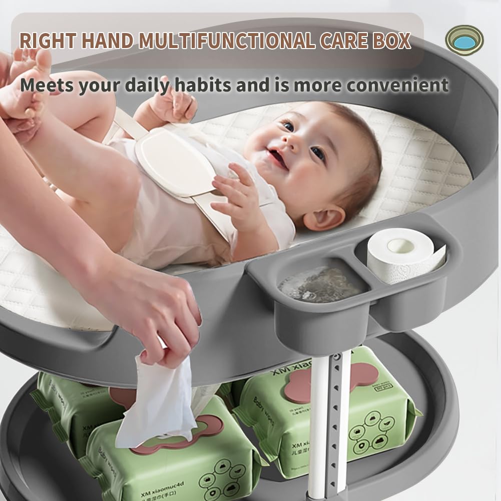ROUTTOON waterproof top cleans easily after diaper changes.