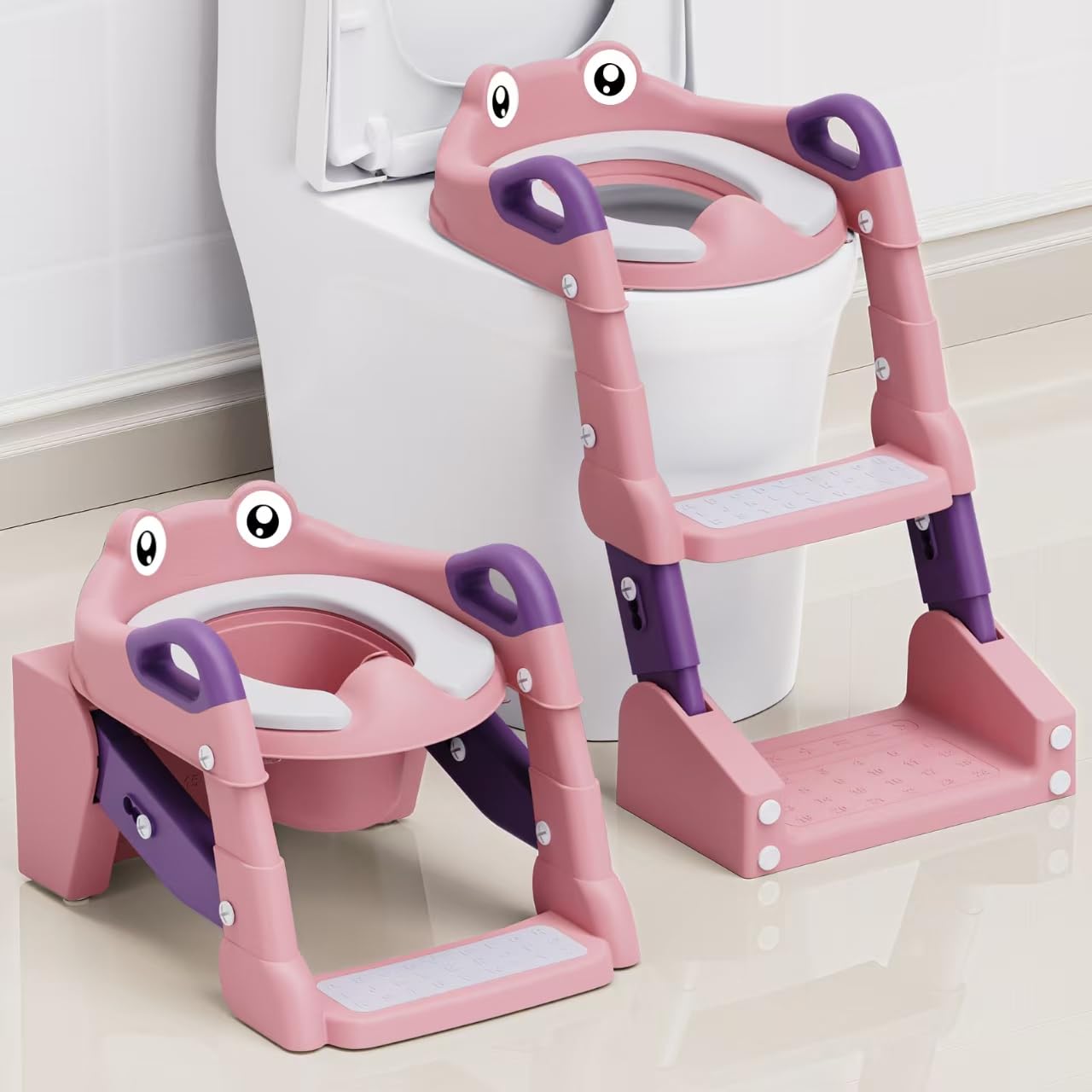 ROUTTOON potty seat 2-in-1 foldable for home and travel use