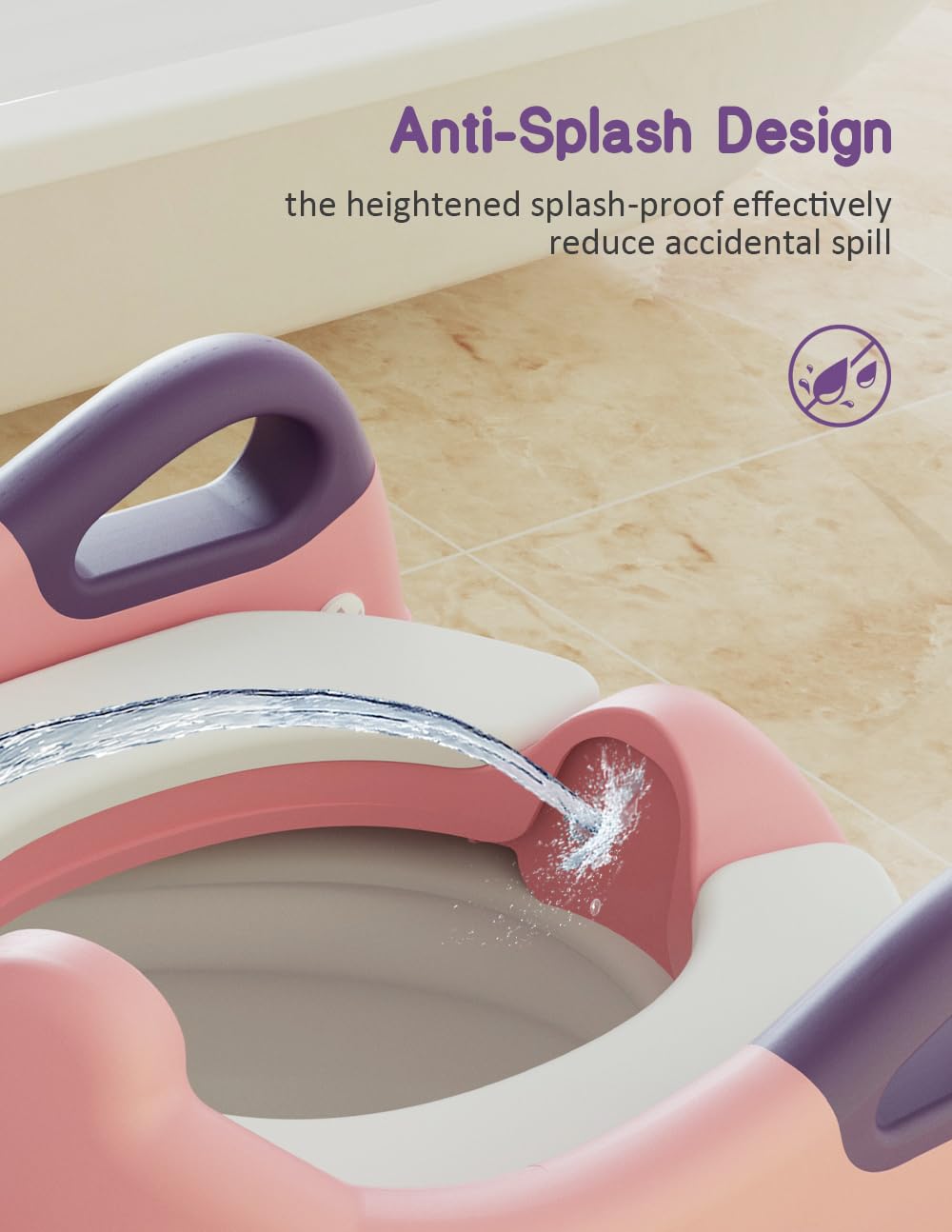 ROUTTOON potty seat detachable bowl enables quick cleaning