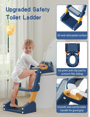 ROUTTOON potty training seat anti-slip pads provide stable placement on toilets
