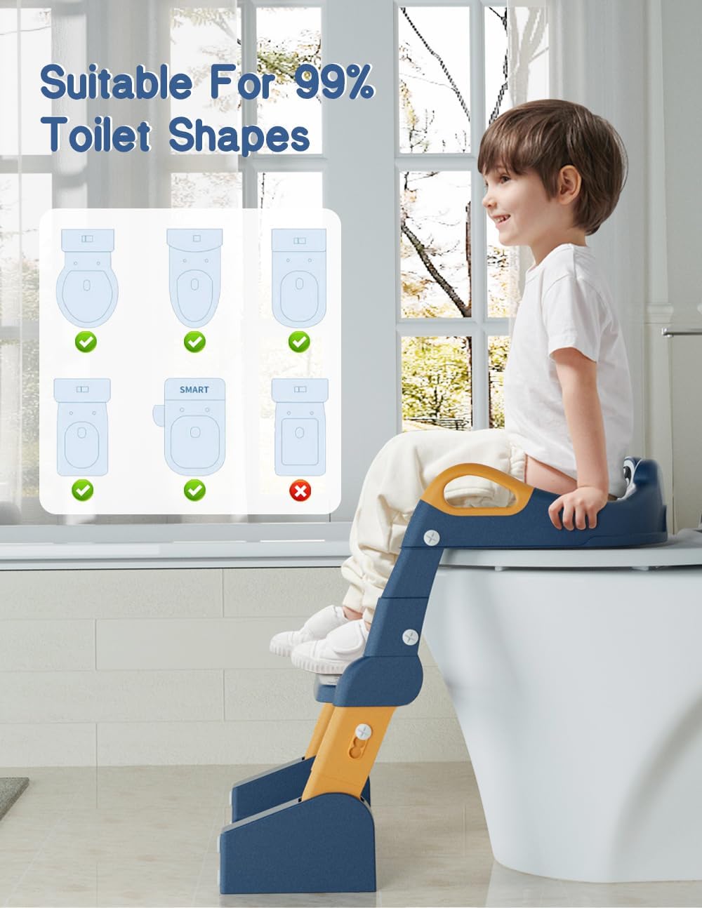 ROUTTOON potty training seat easy-clean surface for quick maintenance