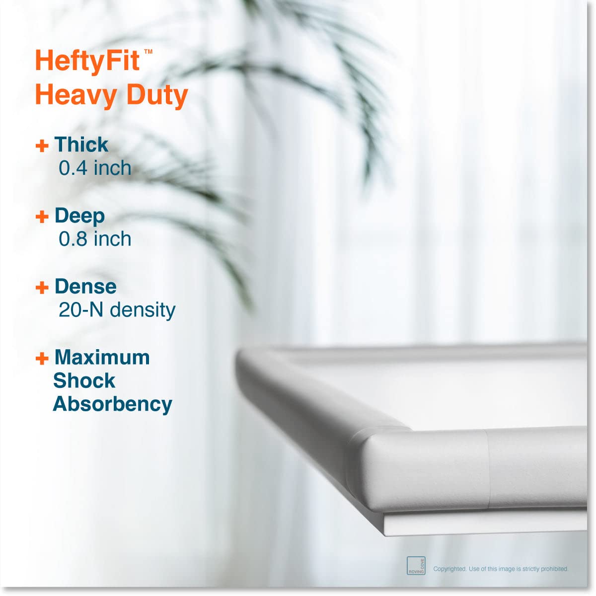Roving Cove HeftyFit with 3M pre-taped tape ensures secure, clean installation.
