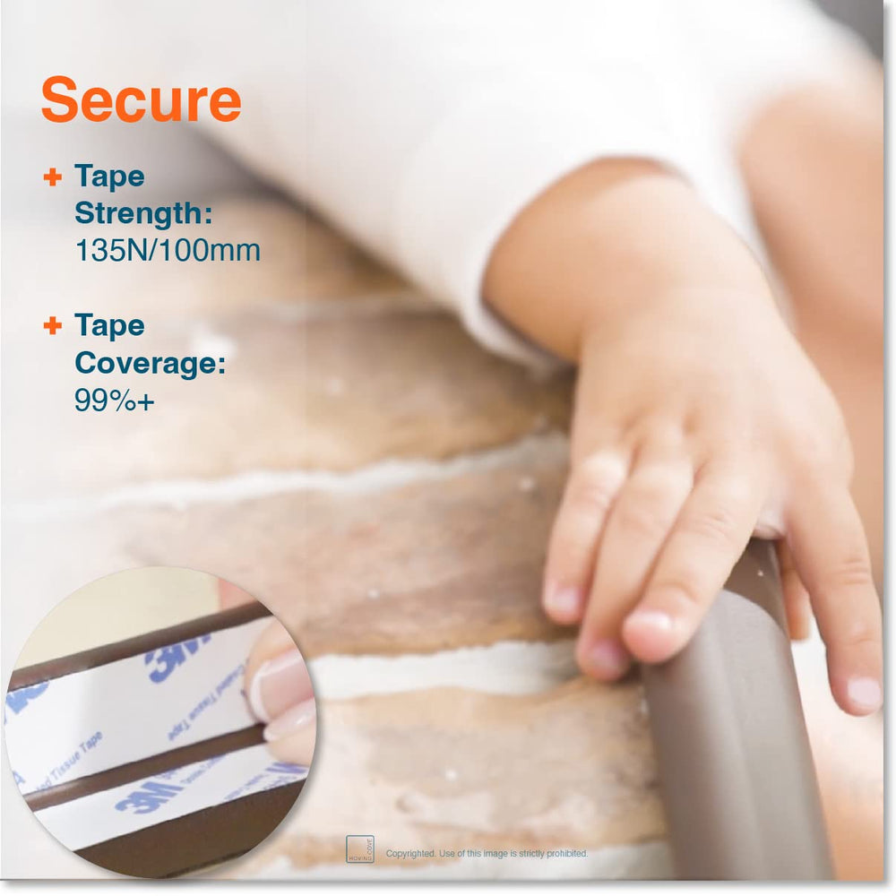 Roving Cove HeftyFit 3M adhesive-tape coffee brown demonstrates secure, easy installation