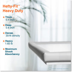 Roving Cove HeftyFit corner guard installed on corners to prevent bumps.