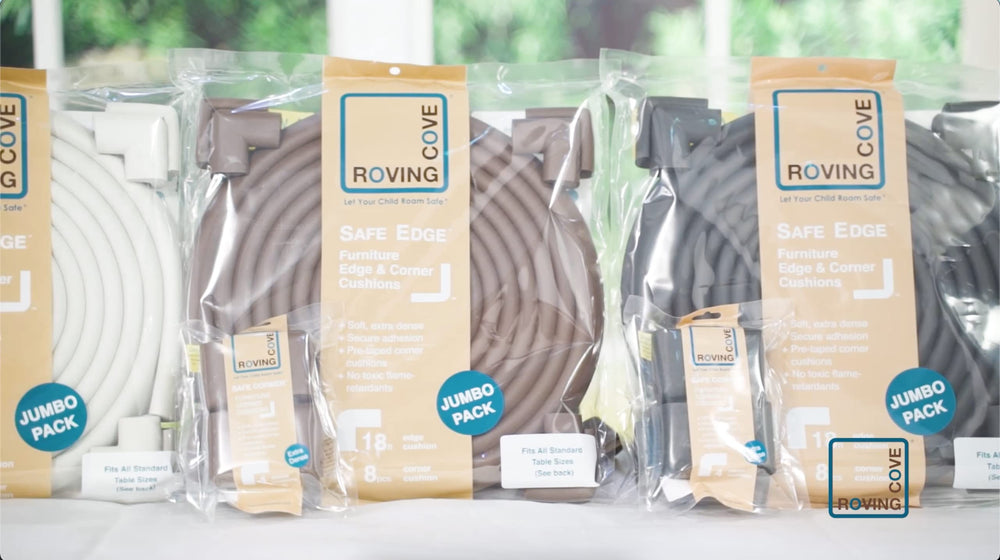 Roving Cove HeftyFit packaged-set coffee brown includes edge and corner guards