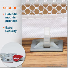 Roving Cove cable ties installation demonstrates adjustable, reusable fasteners