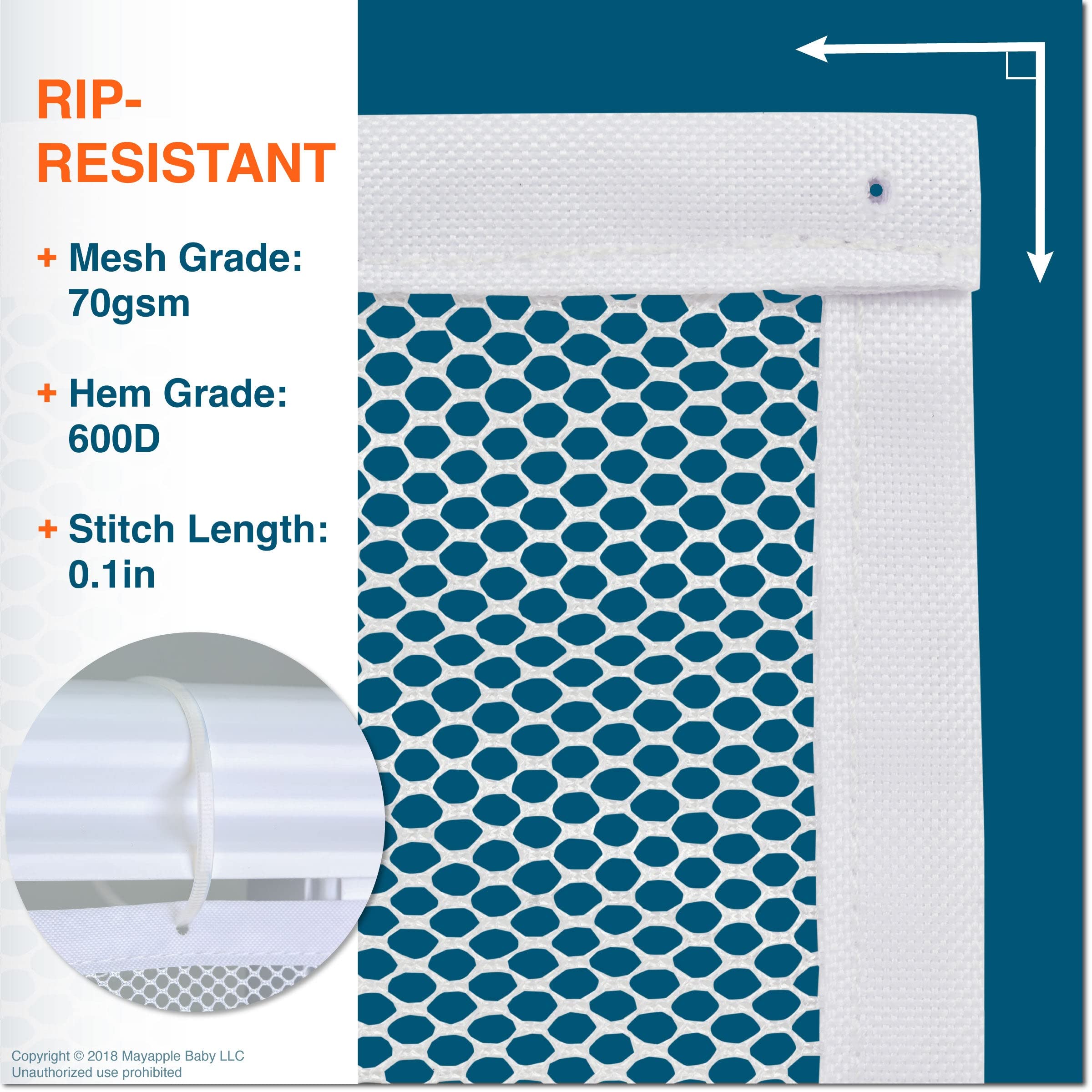 Roving Cove stair banister guard side profile shows easy installation