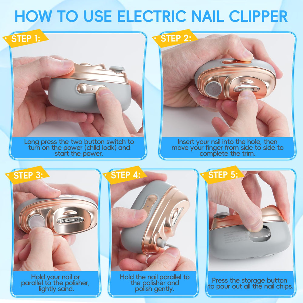 ROVLET automatic nail clippings storage prevents mess during sessions
