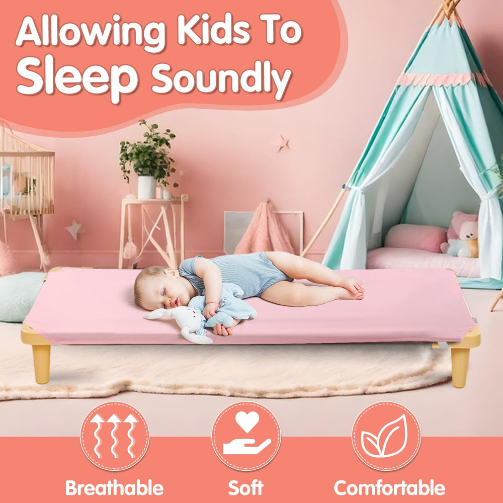 RowinsyDD cot sheets machine washable for easy care with similar colors