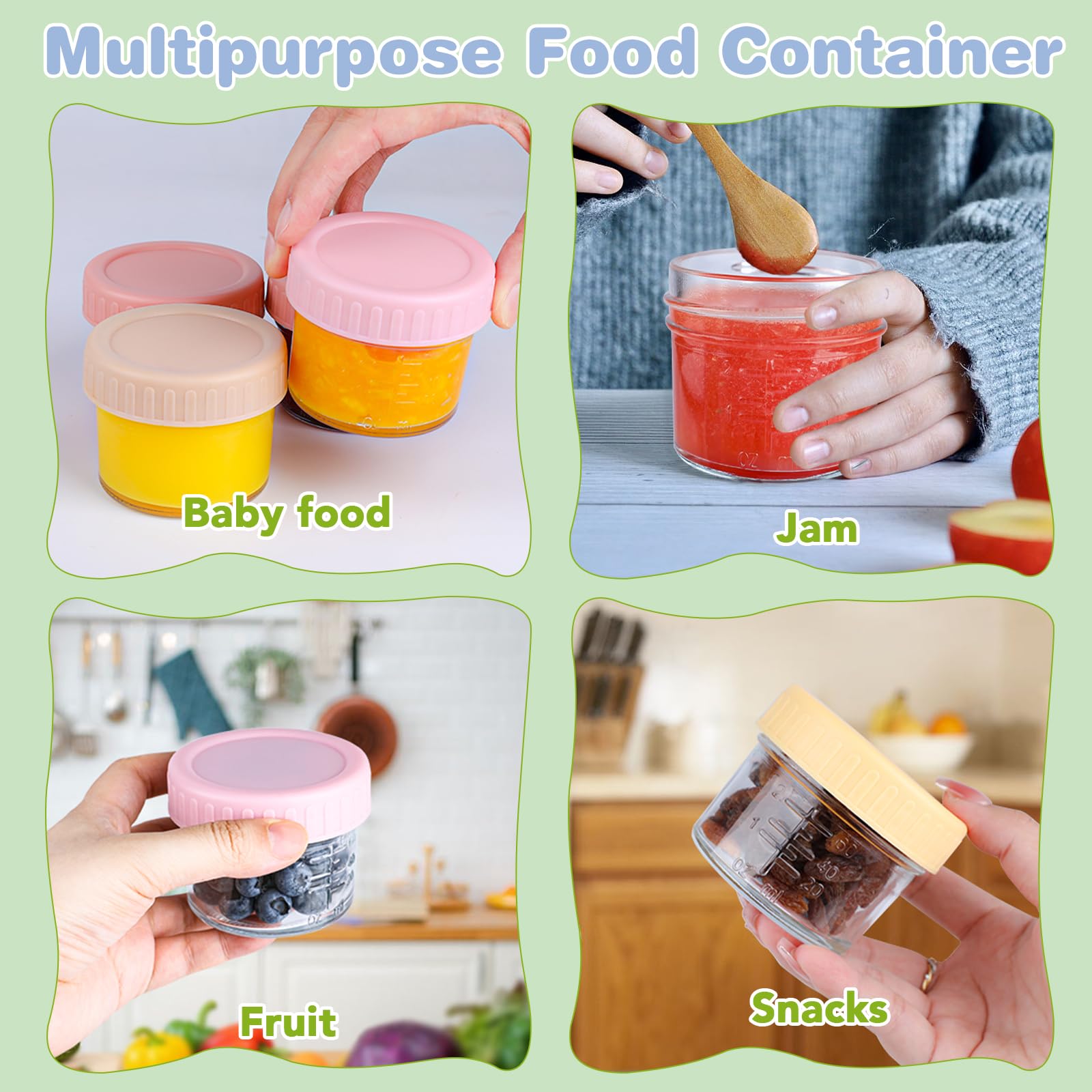 RowinsyDD dishwasher-safe jars simplify cleanup after family meals.