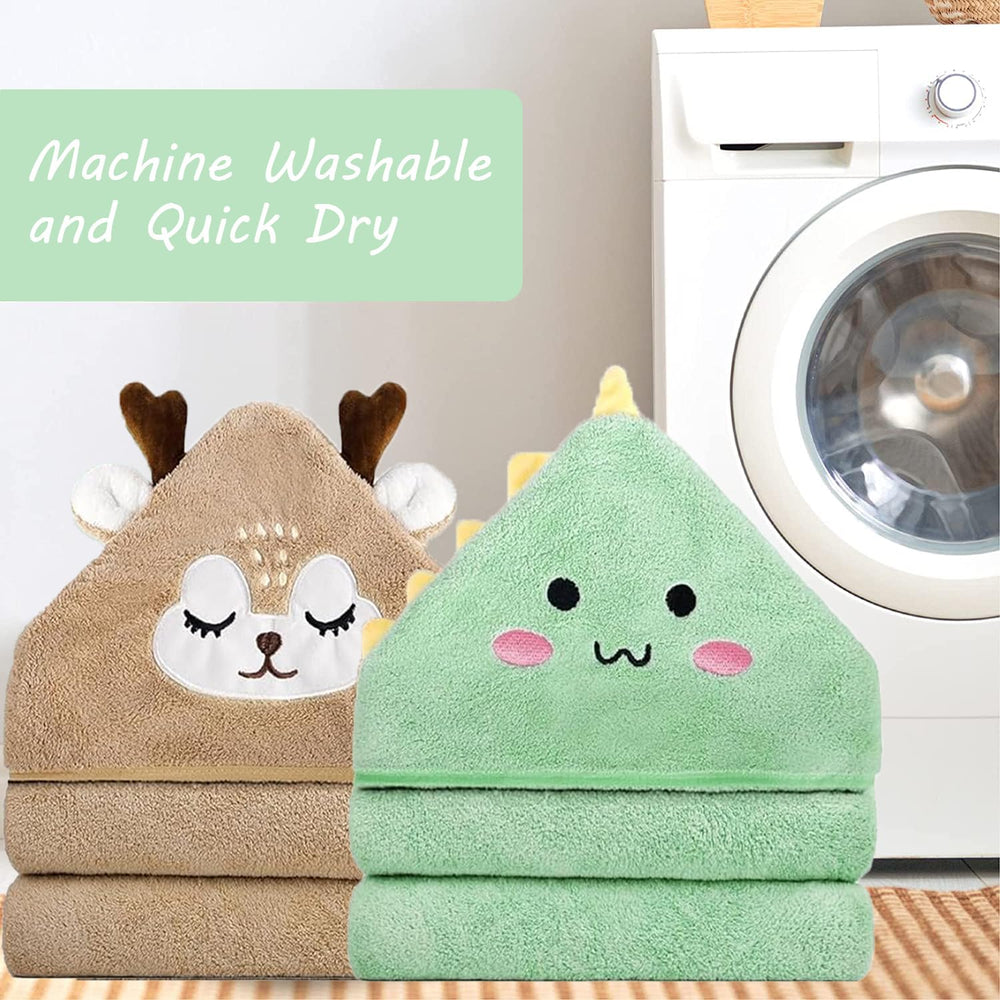 ROXANEPIG hooded baby towel green size 31x31 suited for newborn to toddler
