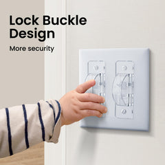 Roxiuc clear switch cover close-up shows sturdy double buckle design