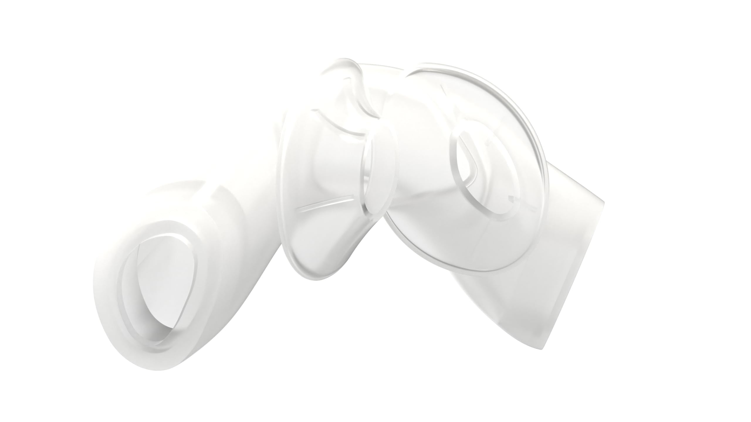 Roya Medical DreamWear nasal pillow medium side view silicone design.
