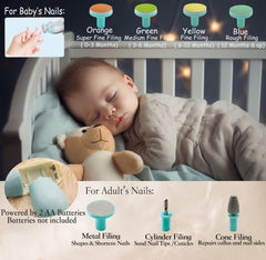 Royal Angels 21-in-1 value set display highlights the all-in-one family nails kit