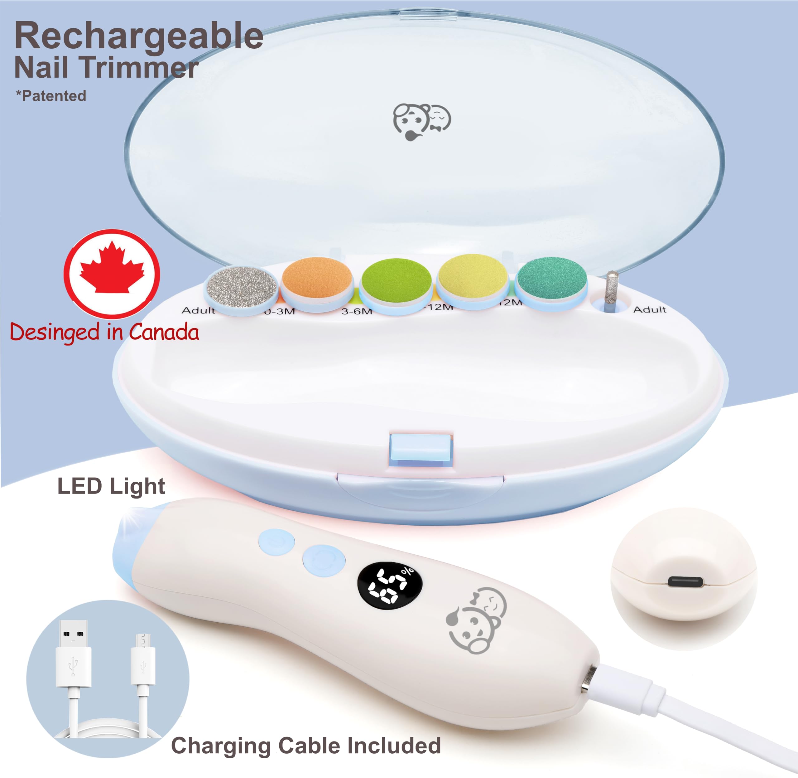 Royal Angels cushioned sandpaper for baby nails providing gentle filing