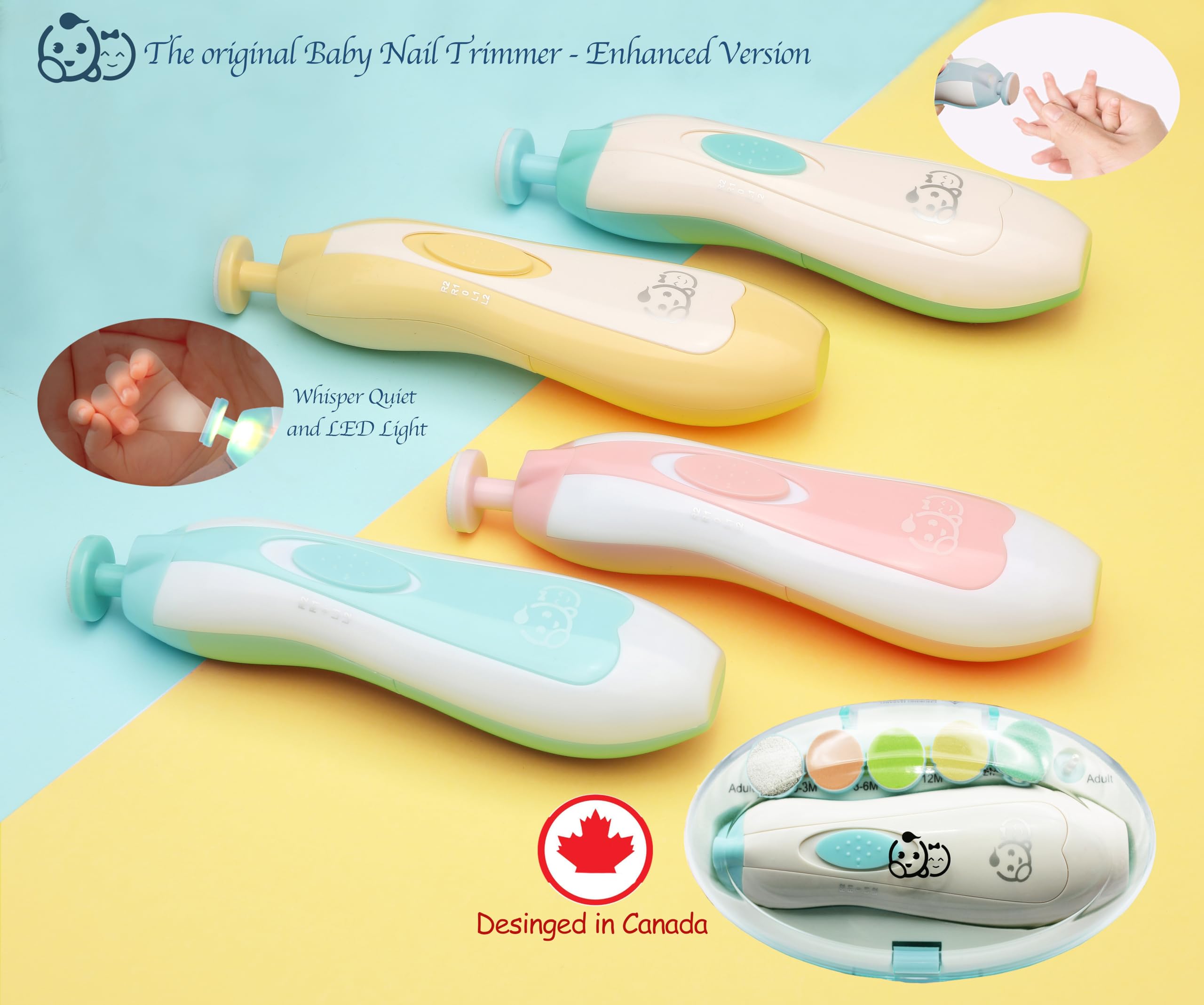 Royal Angels LED-lit trimmer with soft glow for safer night grooming