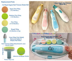 Royal Angels green medium fine pad for toddler nail care