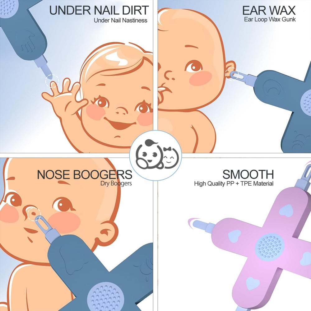 Royal Angels safe-comfort tip design ensures gentle cleaning around small noses