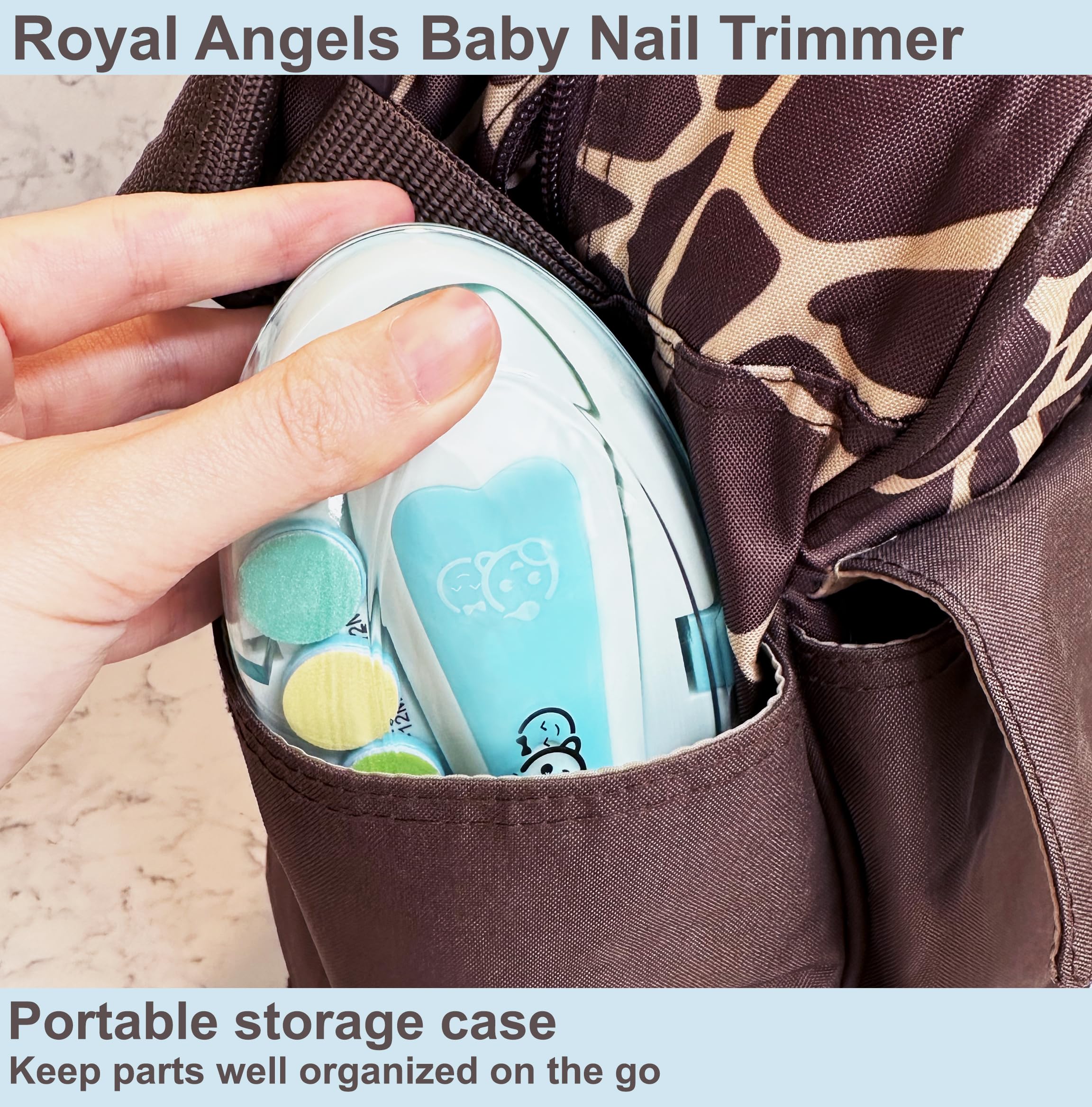 Royal Angels speed control and reverse feature customize care for nails.