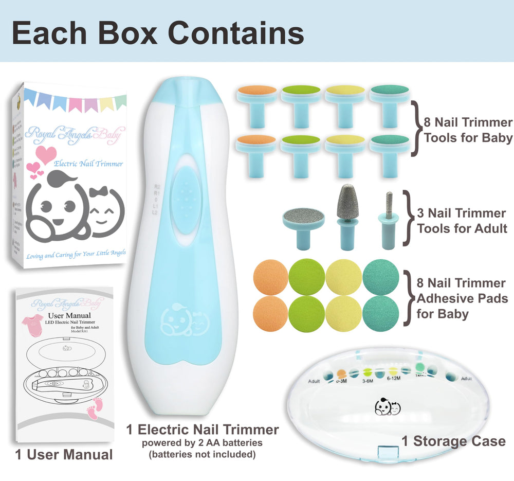 Royal Angels whisper-quiet motor delivers calm, distraction-free baby nail sessions.