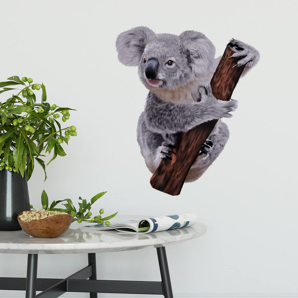RoyoLam koala wall sticker with bright colors ideal for nurseries.
