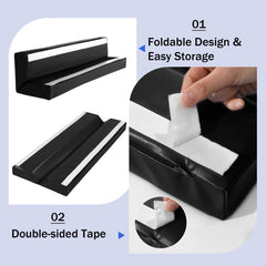 ROYALAY wall corner guard closeup PU leather highlights waterproof, easy-clean surface.