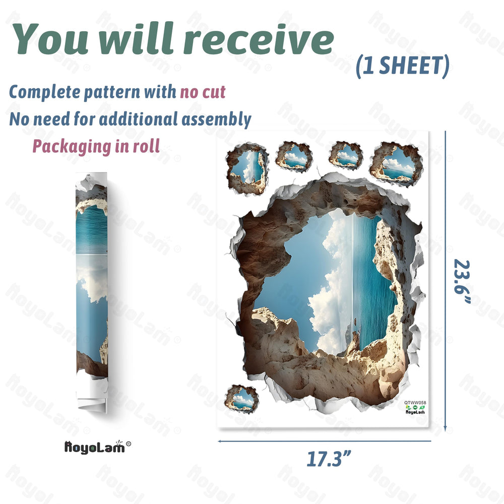 RoyoLam Cave wall sticker places 3D depth in a nursery