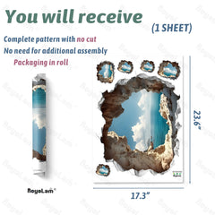 RoyoLam Cave wall sticker places 3D depth in a nursery