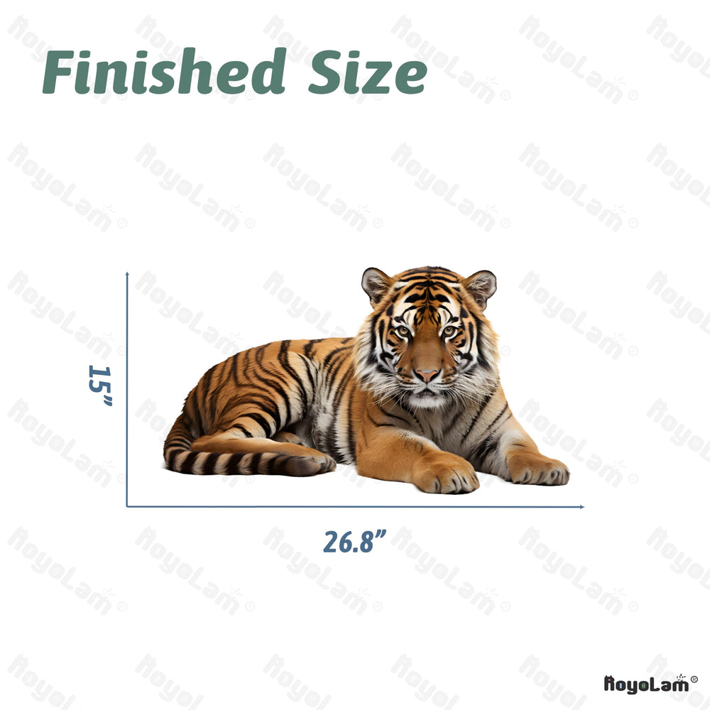 RoyoLam lifelike lying tiger decal ideal nursery or playroom decor