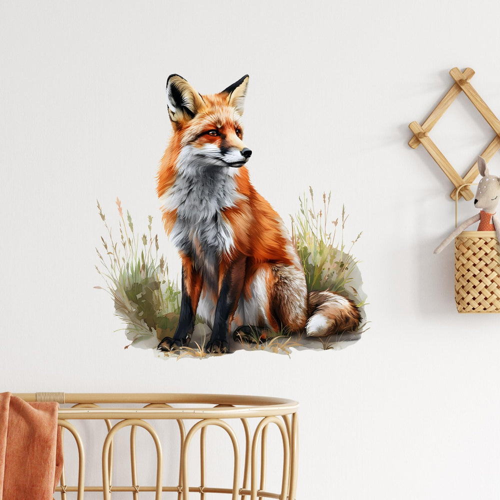 RoyoLam red fox wall sticker brightens classrooms with nature-inspired charm