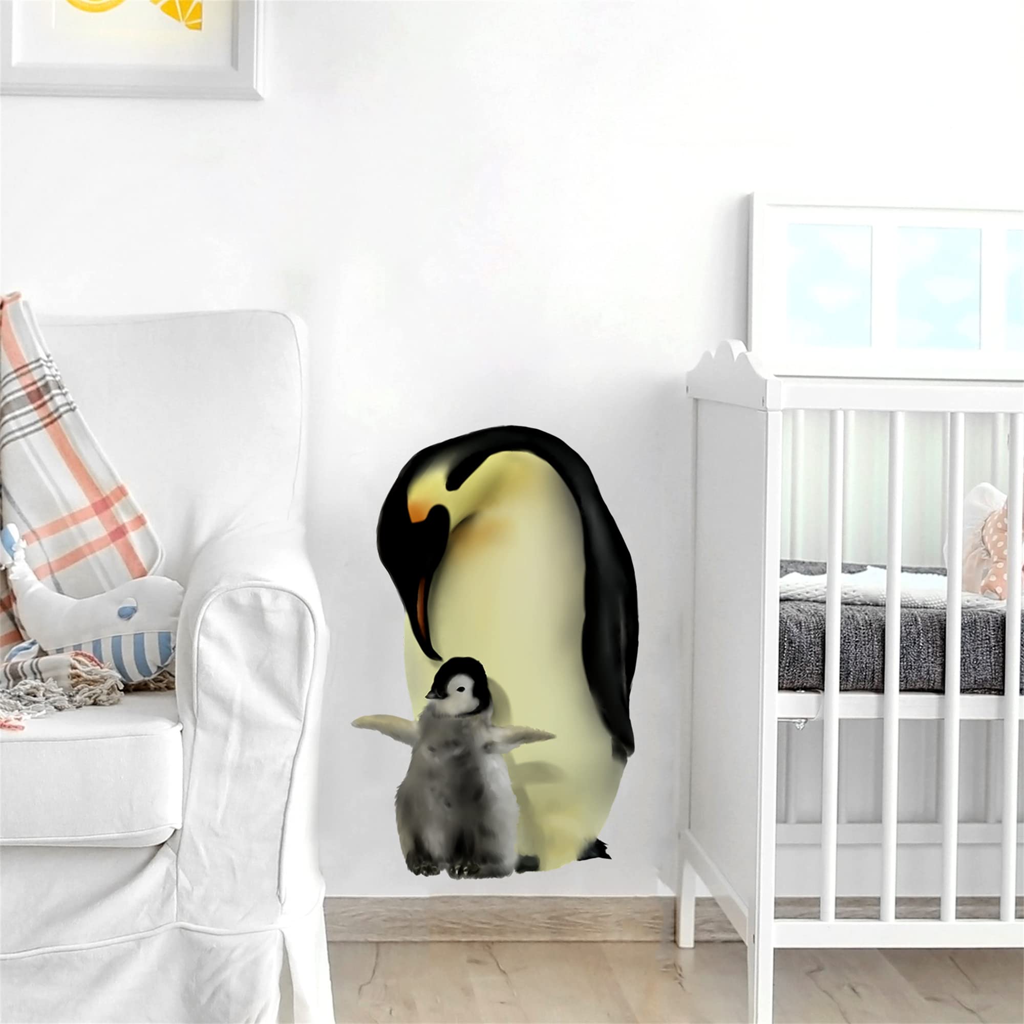 RoyoLam penguin wall-sticker ready for easy peel and stick decor