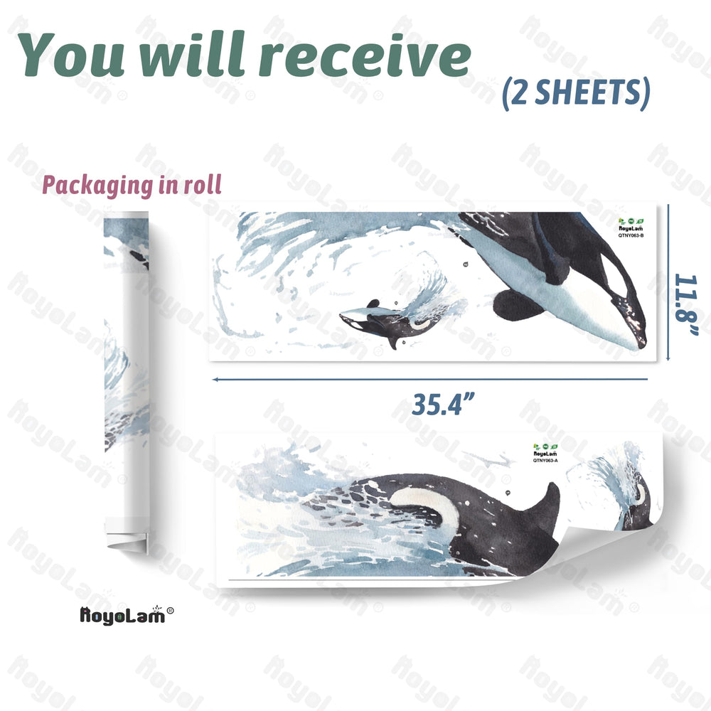 RoyoLam waterproof peel-and-stick decal on smooth surfaces is renter-friendly.