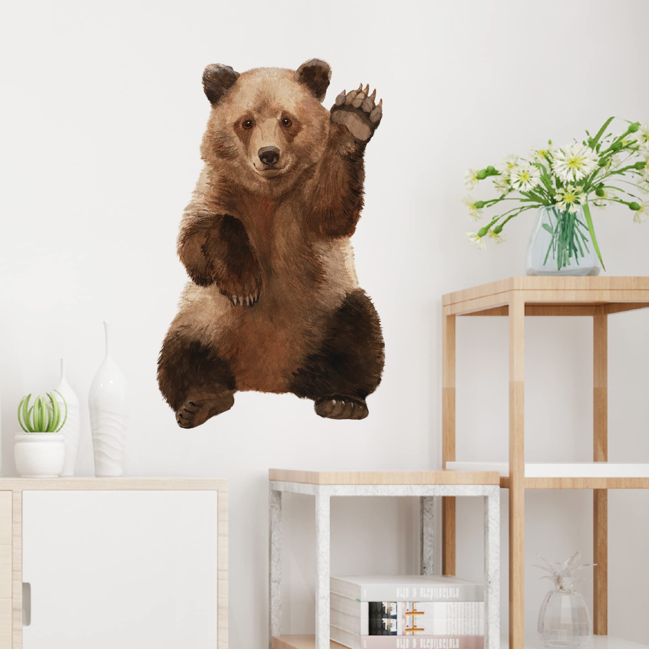 RoyoLam Hello Bear close-up reveals vivid colors for kids’ rooms.